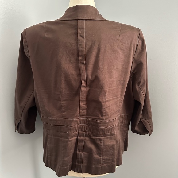 Lane Bryant Brown Jacket Size 24 - Picture 6 of 8